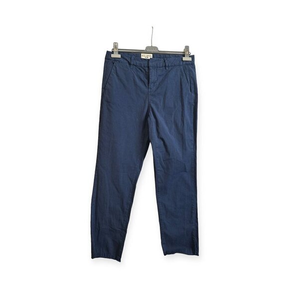 Nili Lotan Cropped Montauk Pants, Size 4, Marine Blue, New with tag - Picture 2 of 13